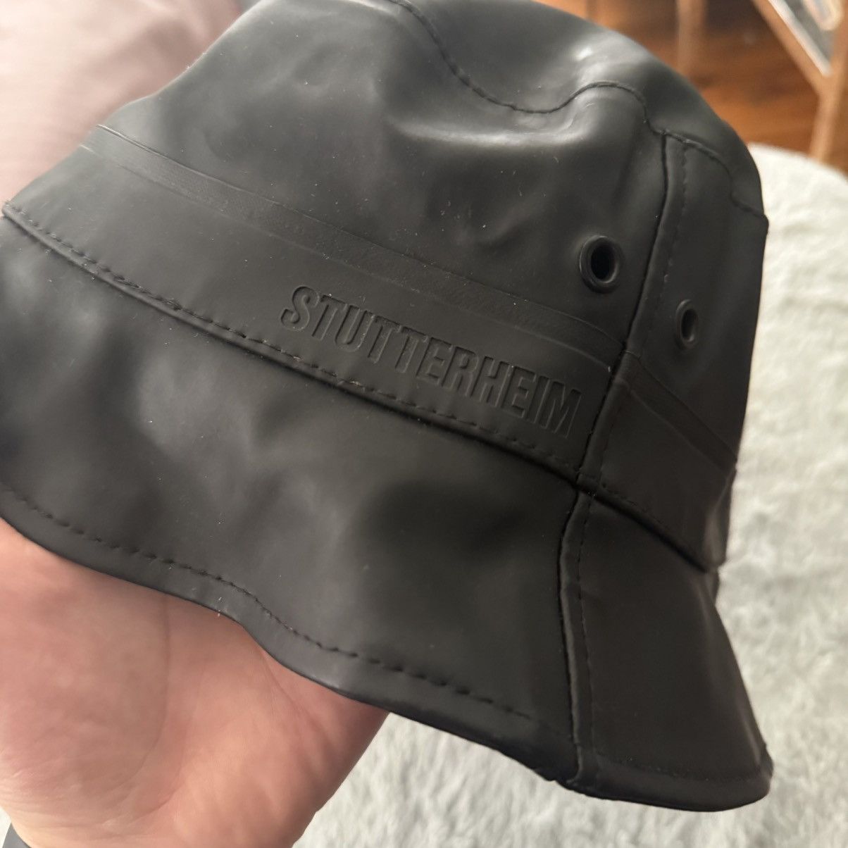 Stutterheim Stutterheim Beckholmen Bucket Hat Rain Waterproof Cap Black Size ONE SIZE - 4 Thumbnail