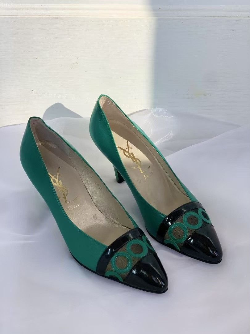 Yves Saint Laurent YSL Vintage Women's Heels Size US 4 / IT 34 - 1 Thumbnail