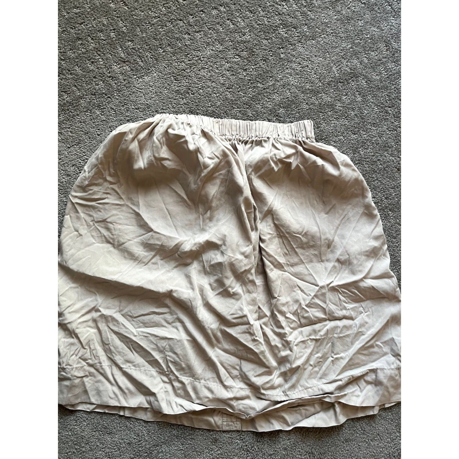 Zara VINTAGE Zara Women Beige Modale A-Line Knee Length Skirt Size XS Size 26" / US 2 / IT 38 - 3 Thumbnail