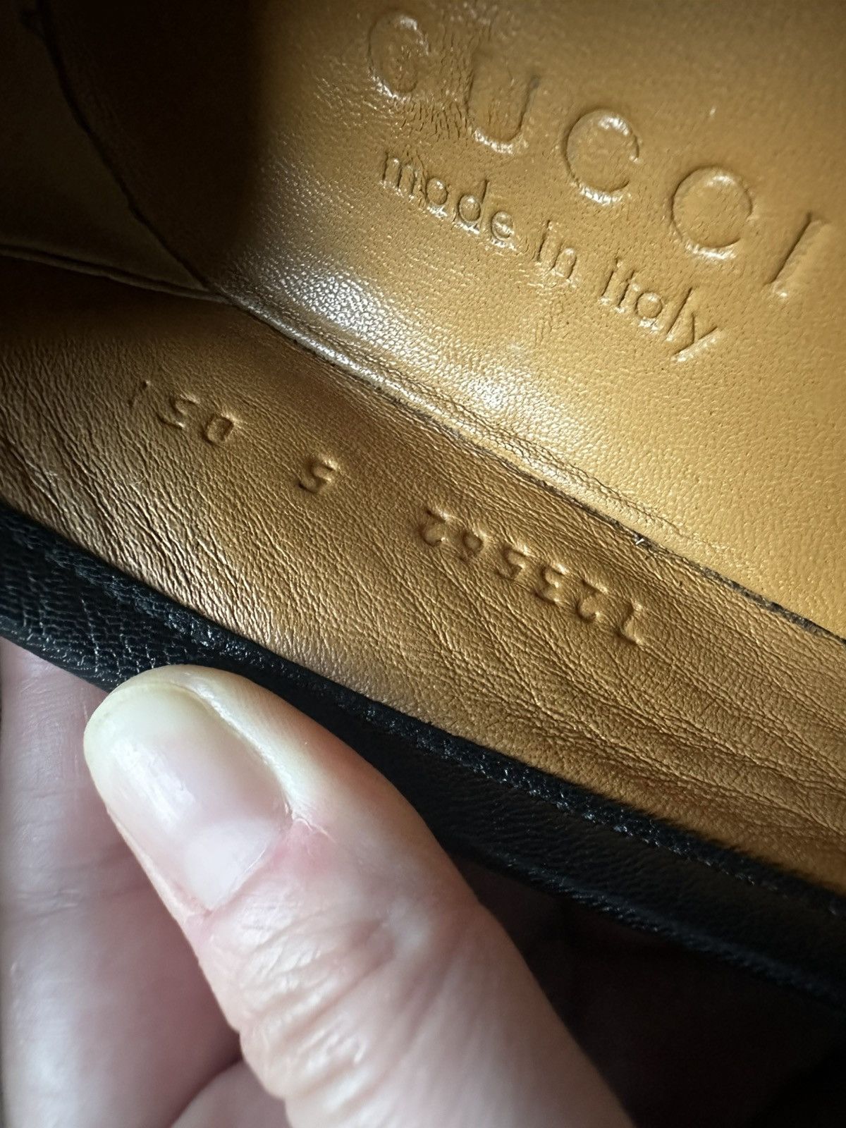 Gucci Gucci Loafers - Black Leather Gold Horsebit Buckle Size US 5 / EU 37 - 7 Thumbnail