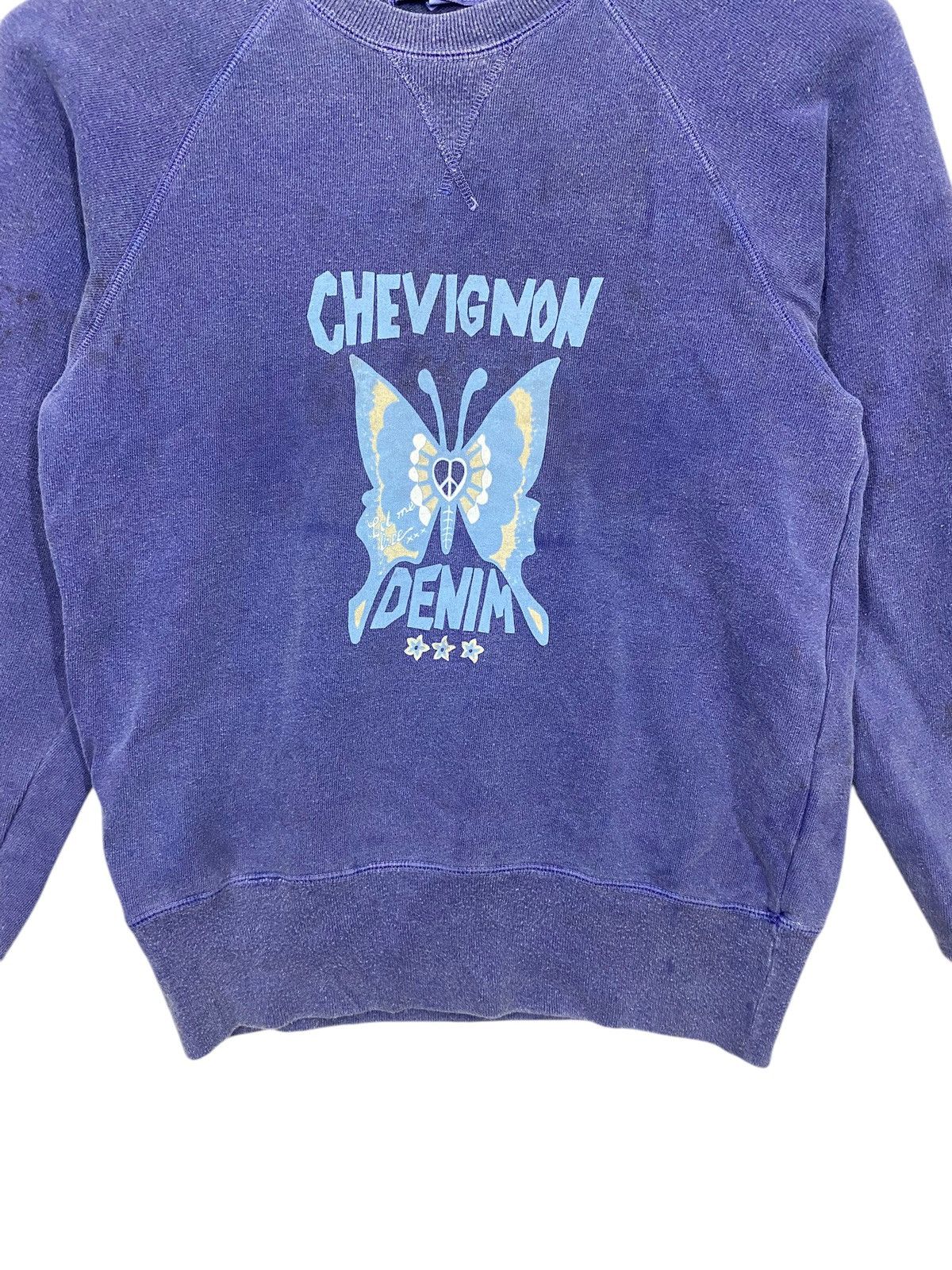Chevignon × Japanese Brand Japanase brand chevignon denim sweatshirt pullover crewneck Size S / US 4 / IT 40 - 7 Thumbnail