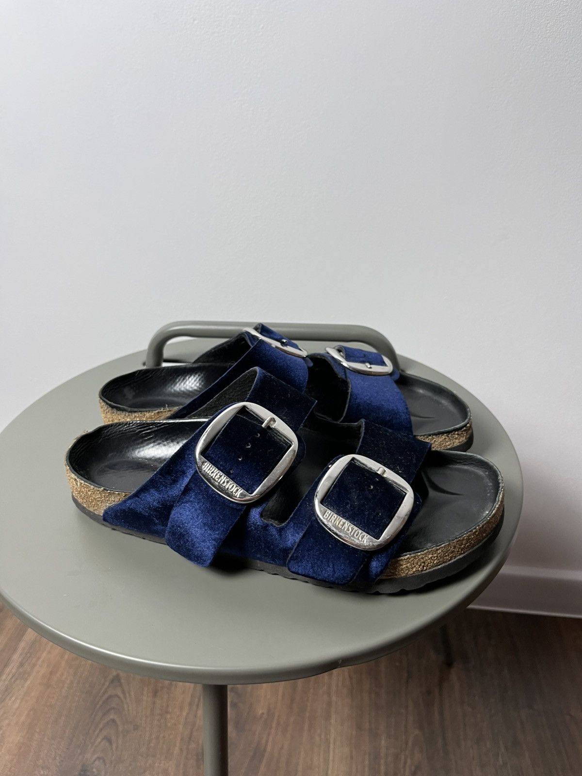 Birkenstock Birkenstock Velvet Big Buckle Sandals Navy Men’s 41 US 8 Size US 8 / EU 41 - 10 Thumbnail