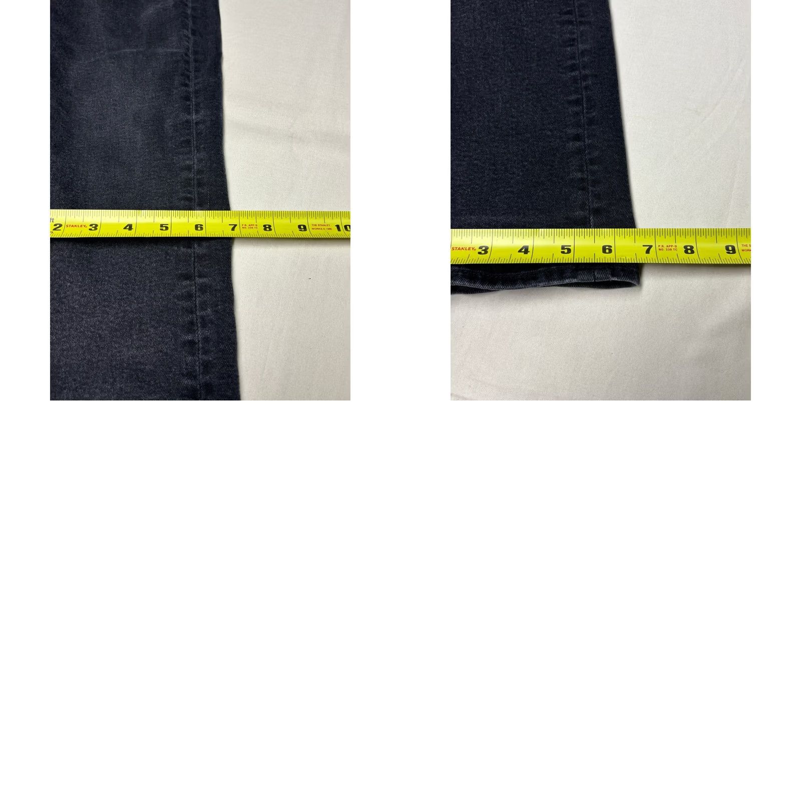 7 For All Mankind 7 For All Mankind Slimmy Jeans Mens 29X30 Black Stretch Denim Slim Fit 5-Pocket Jeans Size US 29 - 9 Thumbnail