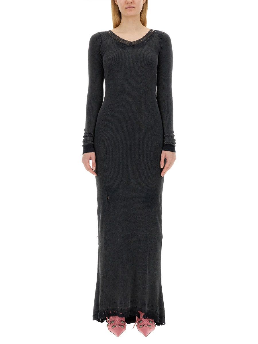 Balenciaga BALENCIAGA LONG DRESS - BLACK Size S / US 4 / IT 40 - 1 Thumbnail