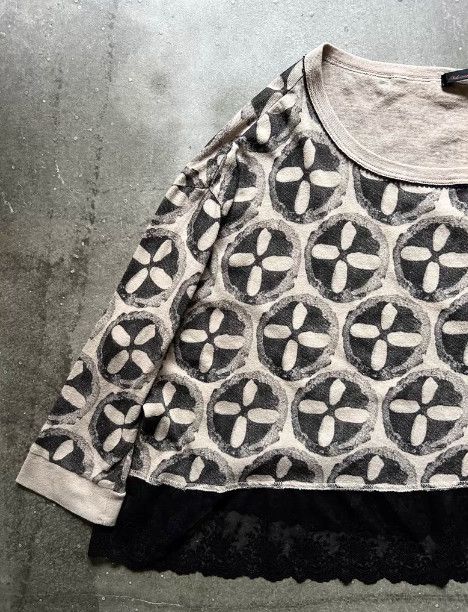 Undercover UNDERCOVER 2005SS “But Beautiful” Lace Print Top Size XL / US 12-14 / IT 48-50 - 3 Thumbnail