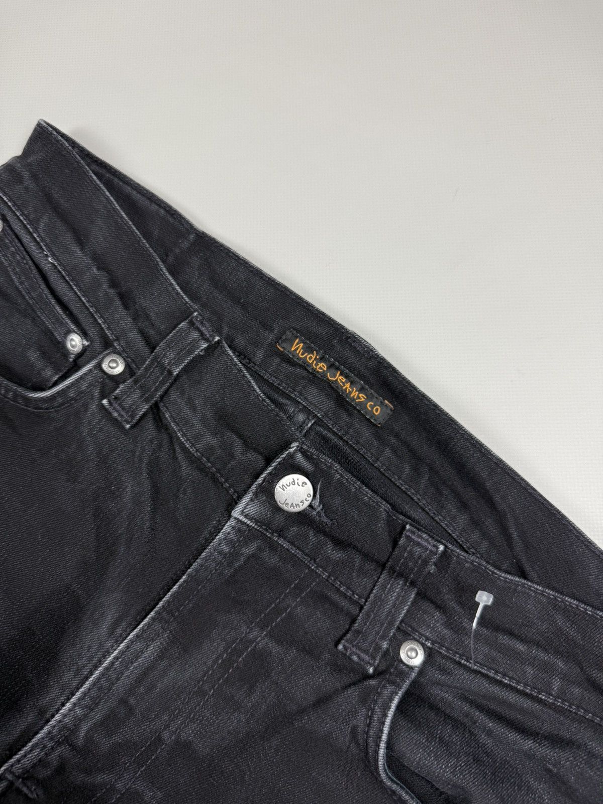 Nudie Jeans Nudie Jeans Co Lean Dean Dey Cold Black Men’s Jeans Size US 32 / EU 48 - 7 Thumbnail