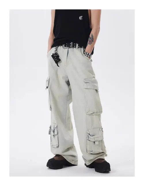Baggy Cargo Blue Denim Jeans