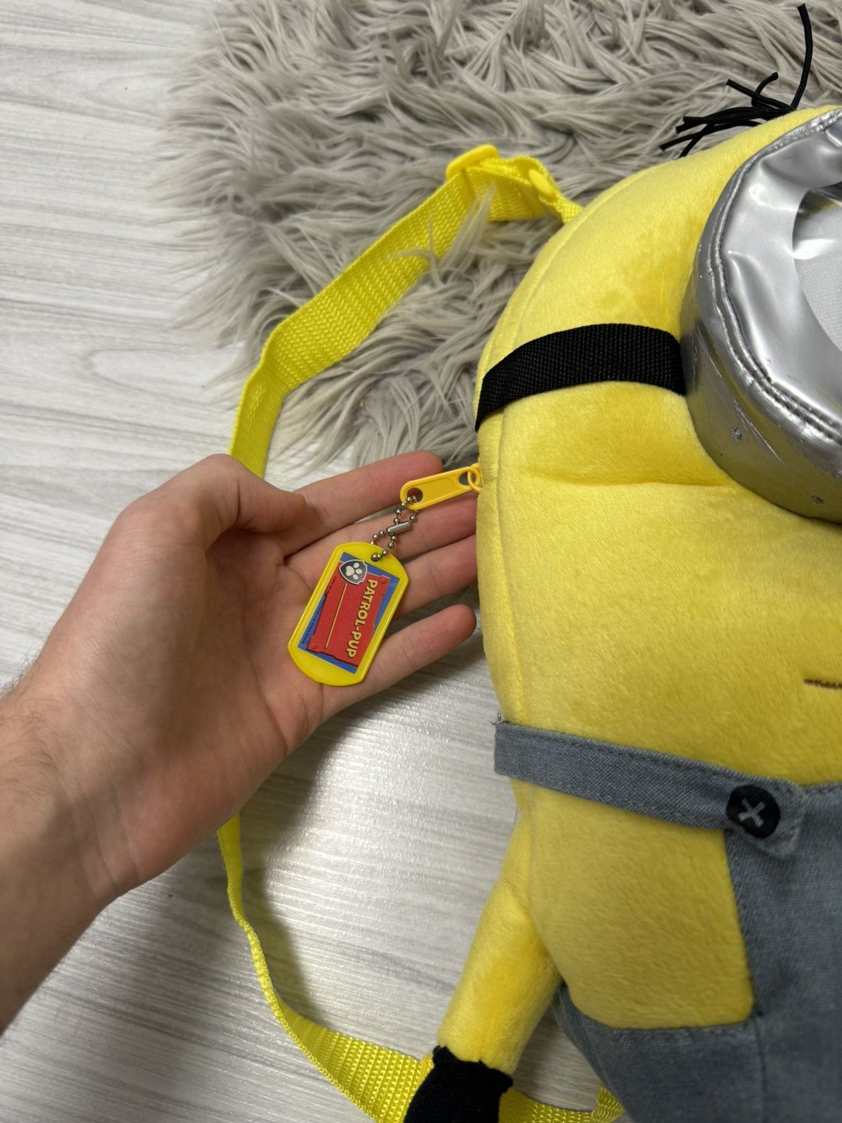 Japanese Brand × Vintage y2k Despicable Me Minions Plush Backpack Size ONE SIZE - 6 Thumbnail