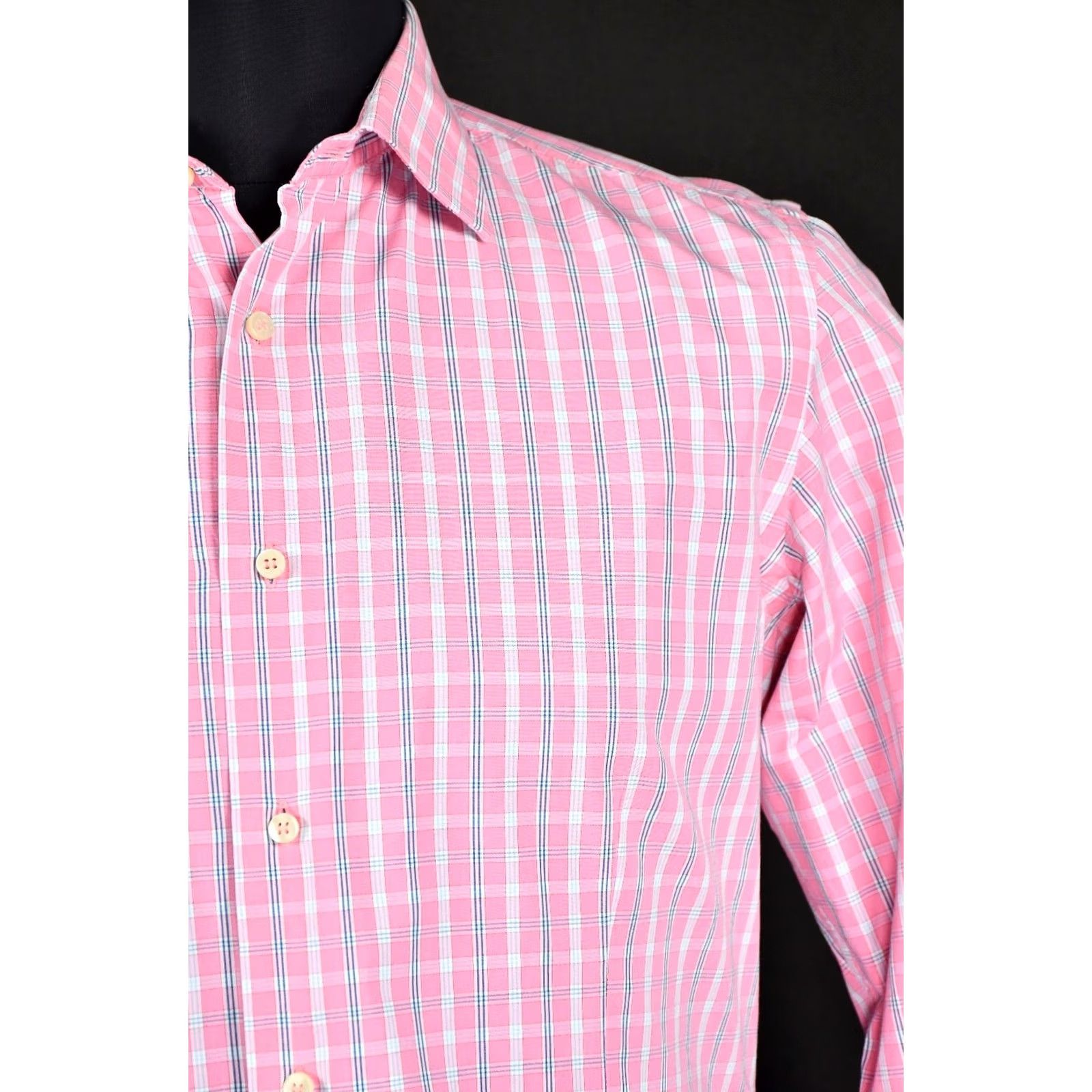 Romeo Gigli ROMEO GIGLI MILANO Shirt Slim Men's Pink Long Sleeve Button-Up 16/41 Size US L / EU 52-54 / 3 - 6 Thumbnail