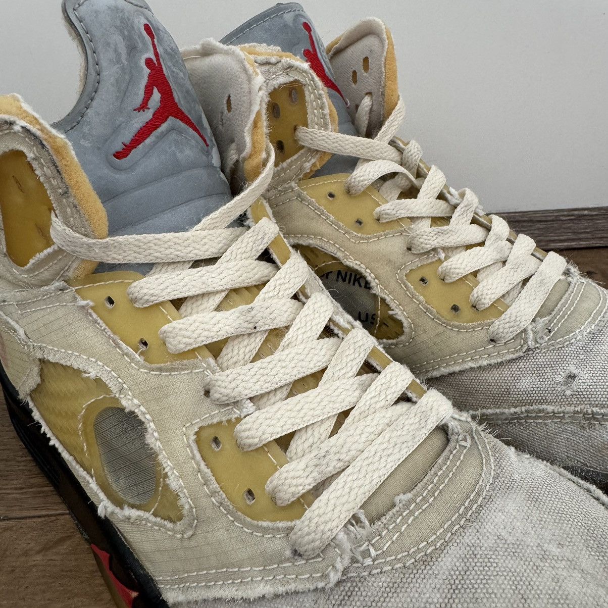 Jordan Brand × Off-White Air Jordan 5 Off White Sail Size US 8 / EU 41 - 4 Thumbnail