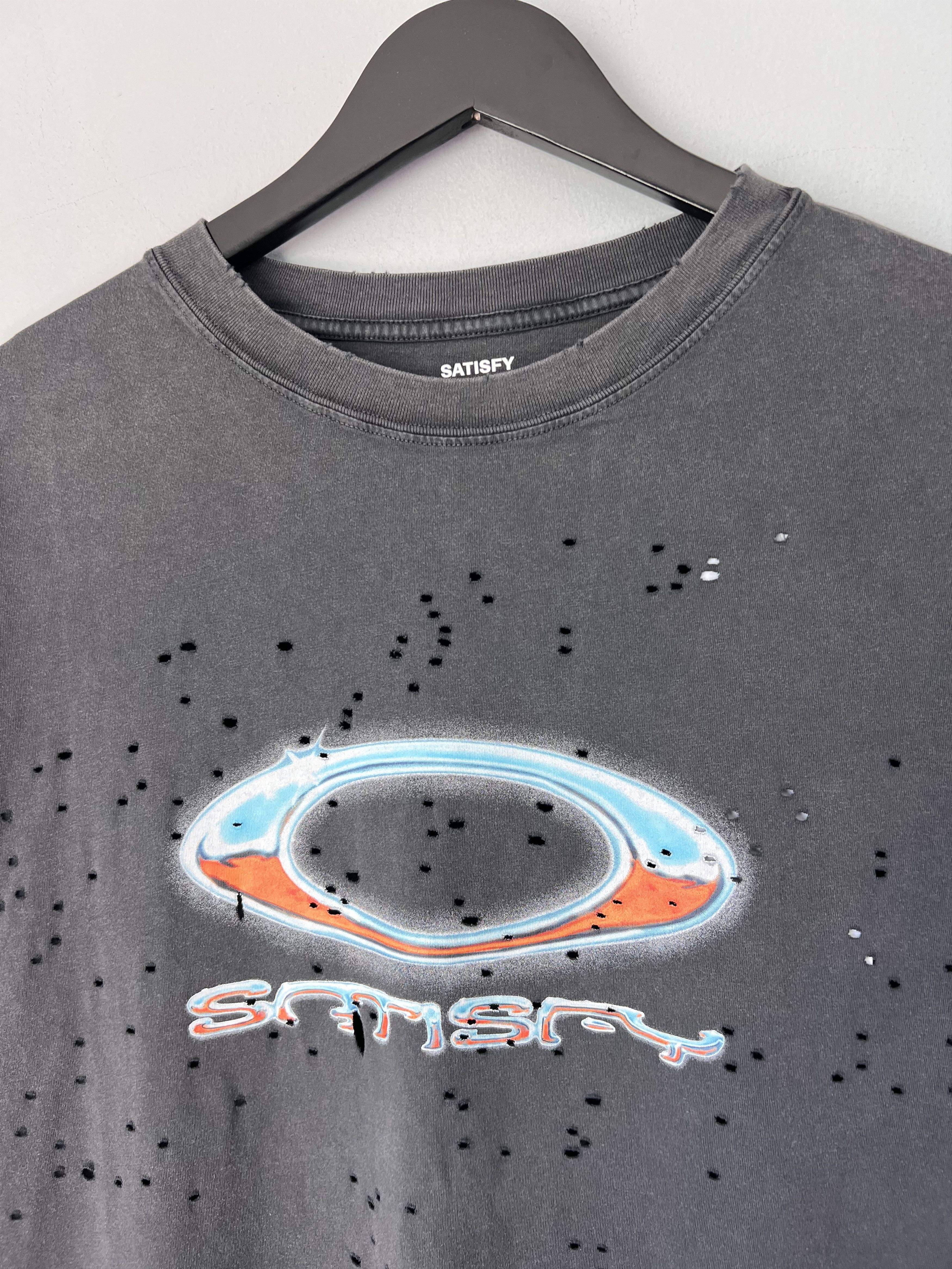 Satisfy Satisfy Running Oakley Mothtech Tee in Black Size US M / EU 48-50 / 2 - 2 Thumbnail