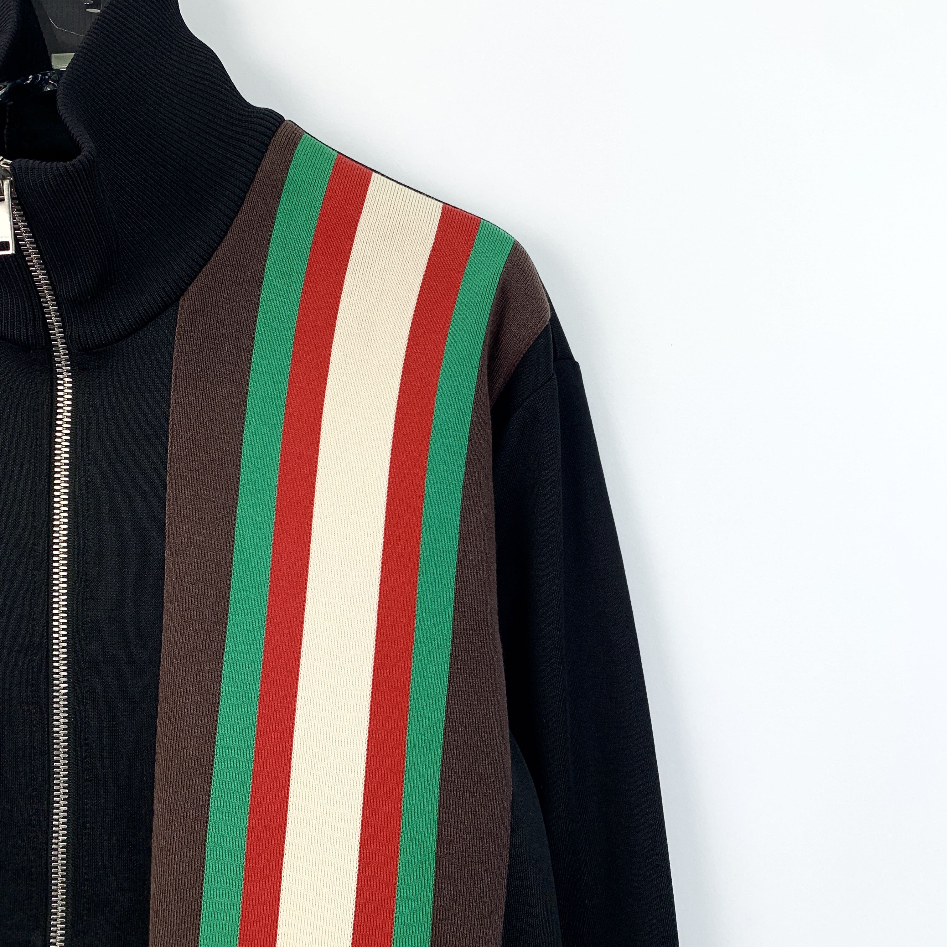 Gucci Gucci Black Striped Zip-Up Jacket (Size XS) Size XS / US 0-2 / IT 36-38 - 5 Thumbnail