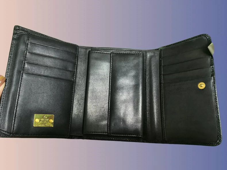 Vivienne Westwood Vivienne Westwood Classic cross crease three fold wallet Size ONE SIZE - 2 Thumbnail