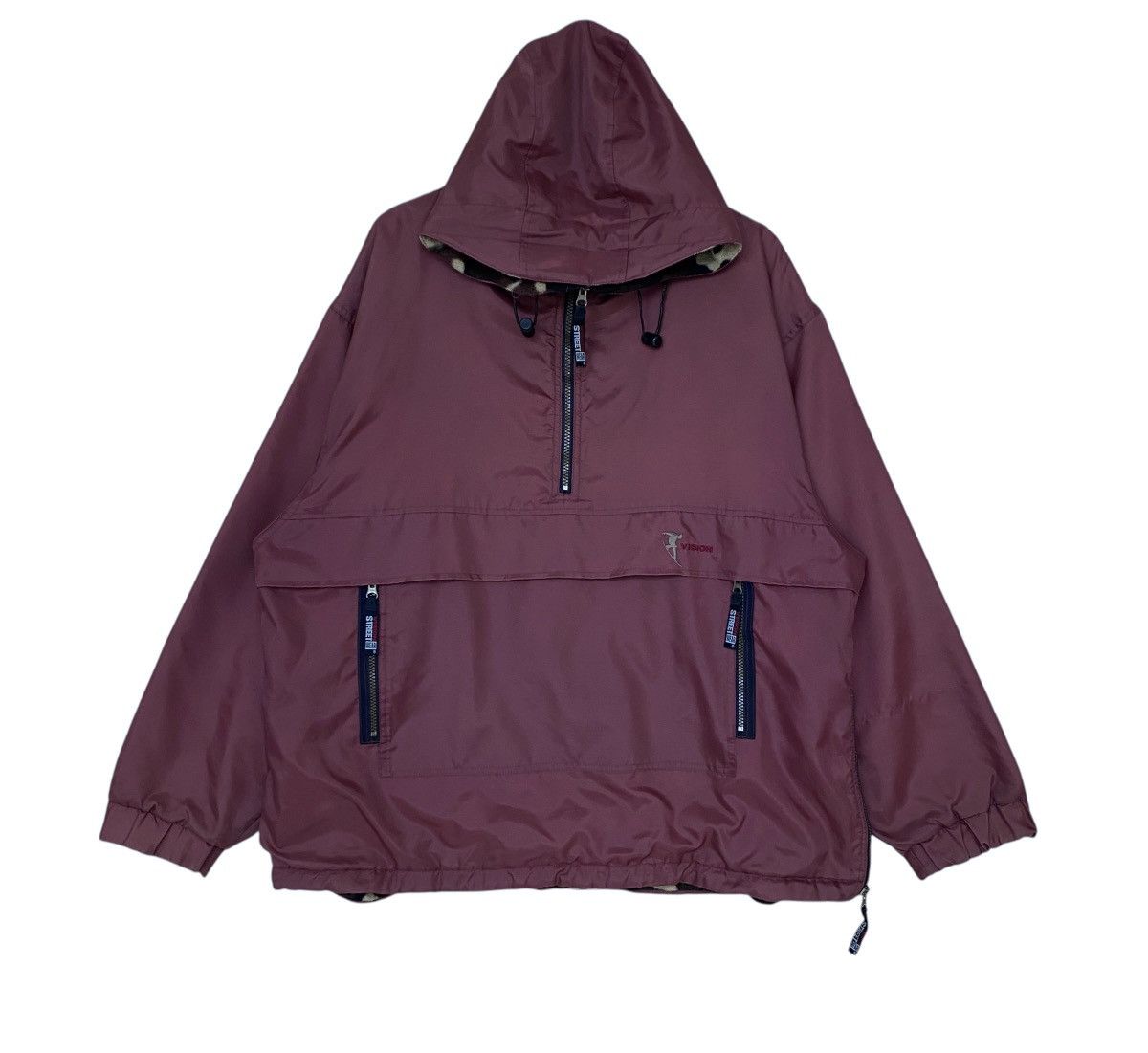 Vintage × Vision Streetwear Vintage Brand Street Wear Hoodie Anorak Jacket 1990s Size US XL / EU 56 / 4 - 1 Thumbnail