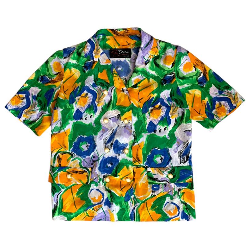 Vintage Vintage shirt with patterns - Guy Dubois Size M / US 6-8 / IT 42-44 - 1 Thumbnail