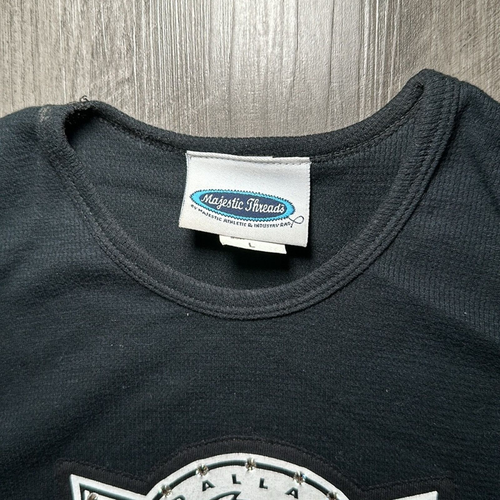 Other Dallas Mavericks Majestic Threads Light Thermal Tee - Large Size L / US 10 / IT 46 - 5 Thumbnail