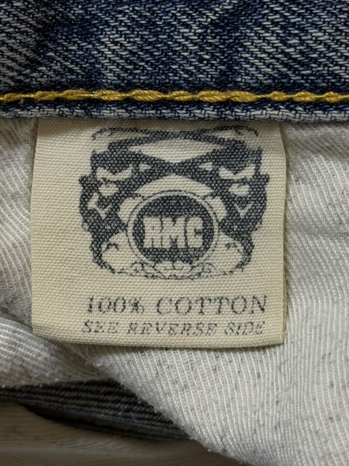 RMC Jeans Vintage 90s Japan Rmc Embroidered Blue Faded Wash Wide Leg Size US 36 / EU 52 - 6 Thumbnail
