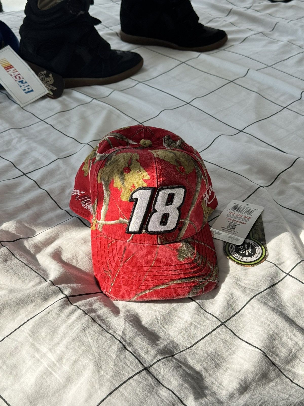 NASCAR Y2K Nascar Realtree Racing Cap Hat #18 Fox Racing Size ONE SIZE - 5 Thumbnail