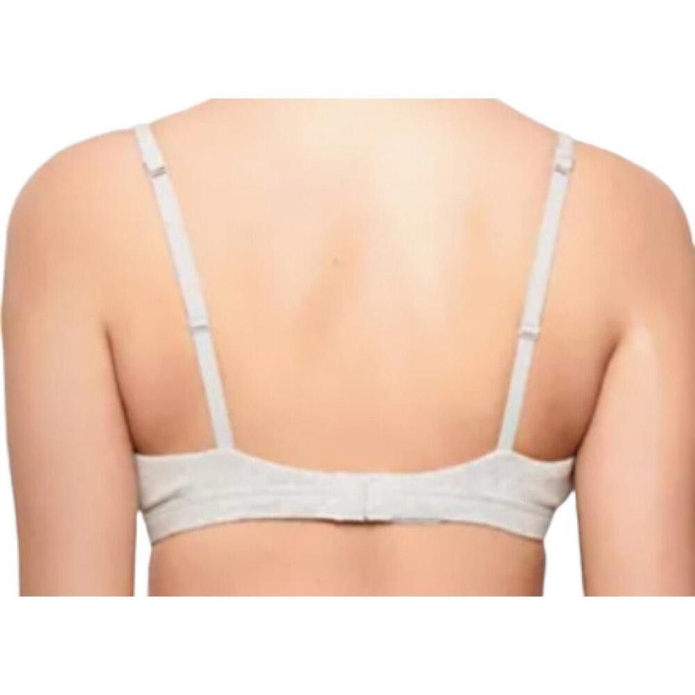 Designer SKB1715 Skims NWT Cotton Jersey Bralette Heather Grey 4X Size ONE SIZE - 3 Thumbnail