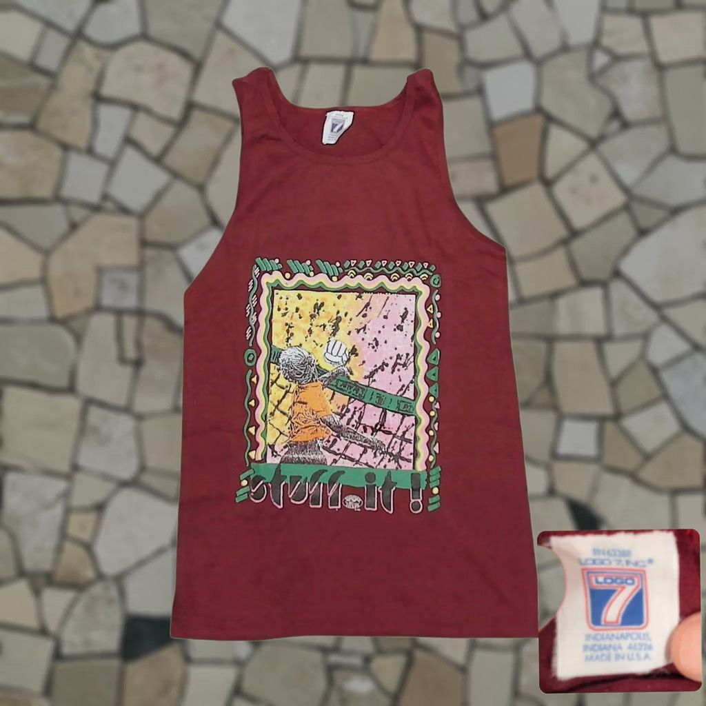 Logo 7 Vintage 1982 Logo 7 Stuff It Volleyball Tank Womens XS Burgundy Thunder Island Size XS / US 0-2 / IT 36-38 - 1 Thumbnail