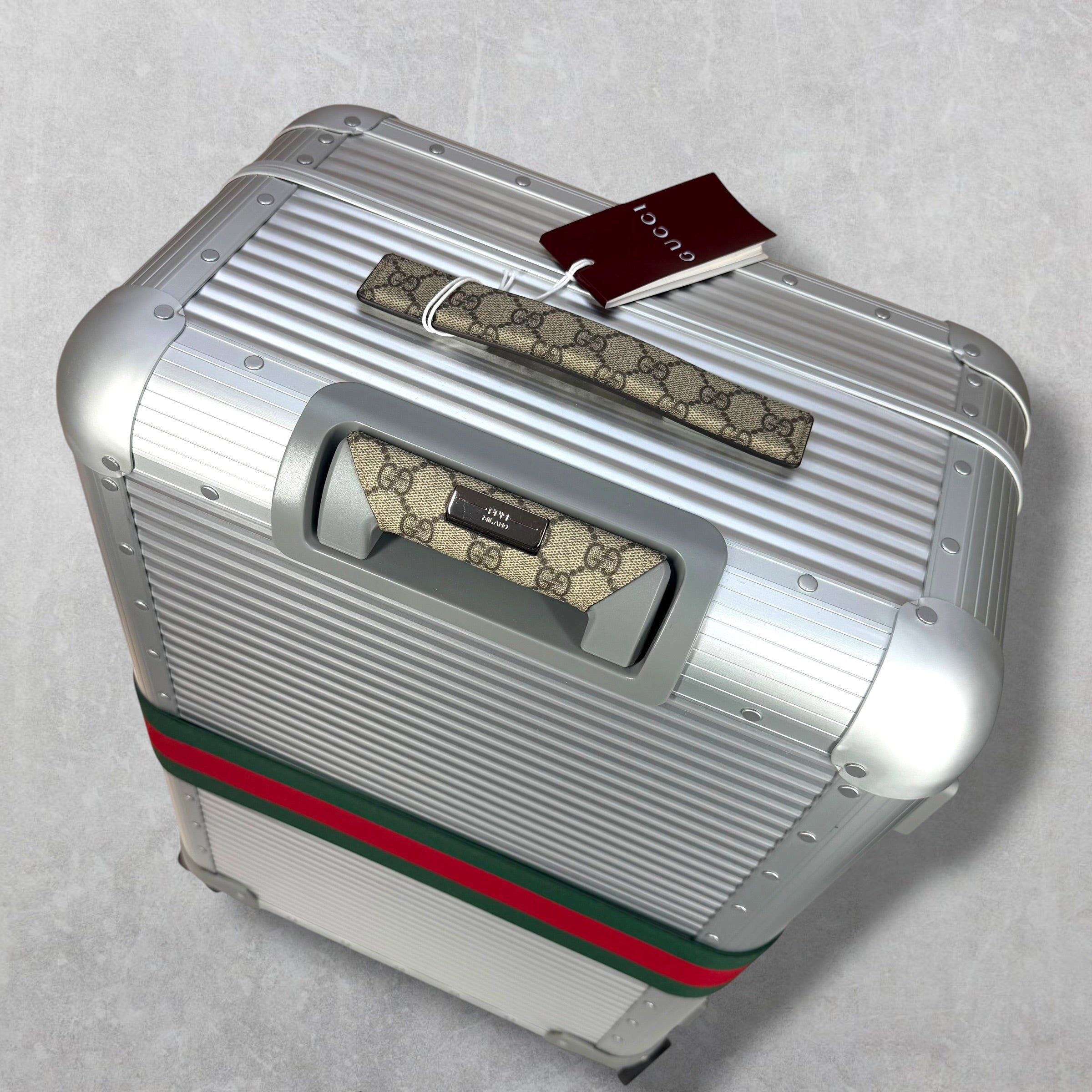 Gucci Gucci Aluminum Web Medium Cabin Plus Luggage Size ONE SIZE - 5 Thumbnail