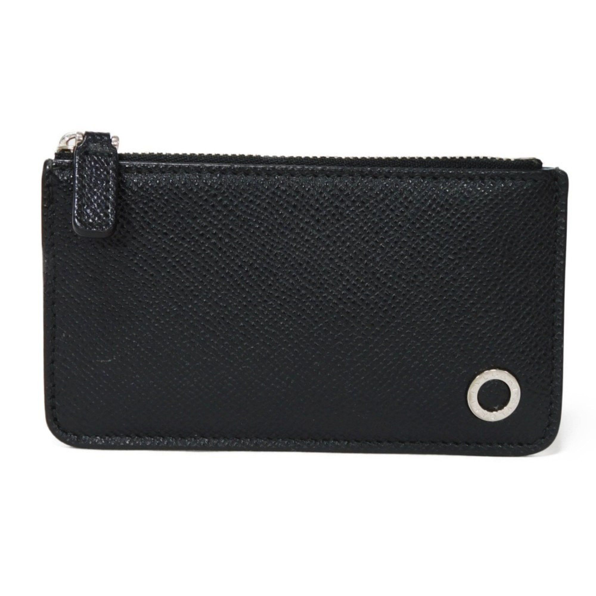Bvlgari BVLGARI Coin Case Bulgari Man Key Ring Chain Hook Purse Wallet Mini Black 282604 Men's Size ONE SIZE - 1 Thumbnail