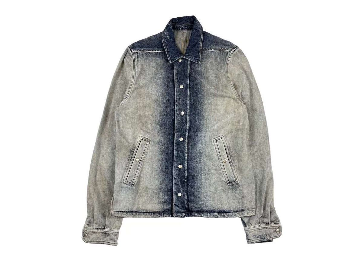 Rick Owens Drkshdw Rick Owens Drkshdw Mineral Pearl Degrade Denim Jacket Size US S / EU 44-46 / 1 - 1 Thumbnail