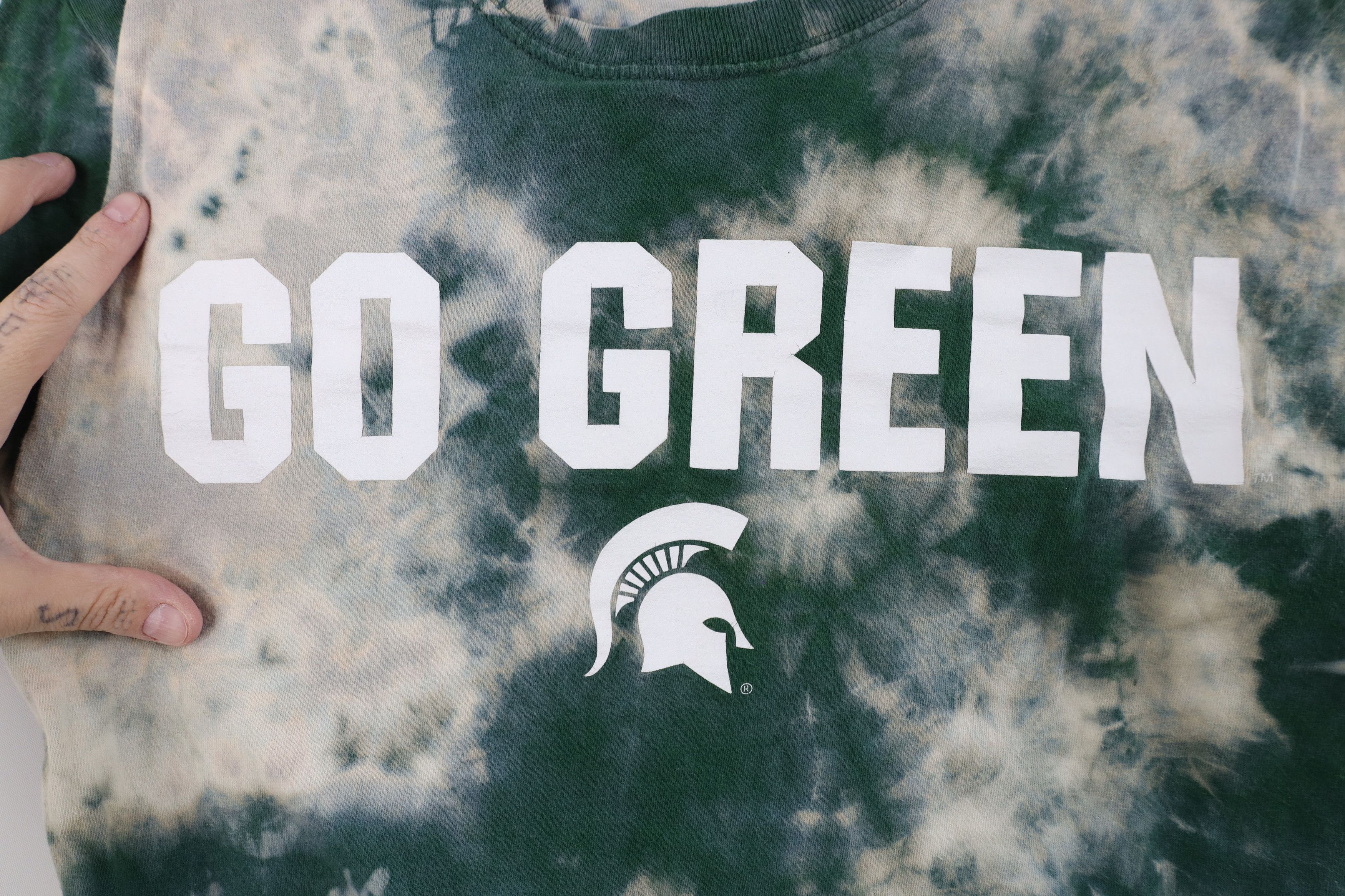 Vintage Vintage Michigan State University Go Green T-Shirt Cotton Size S / US 4 / IT 40 - 4 Thumbnail