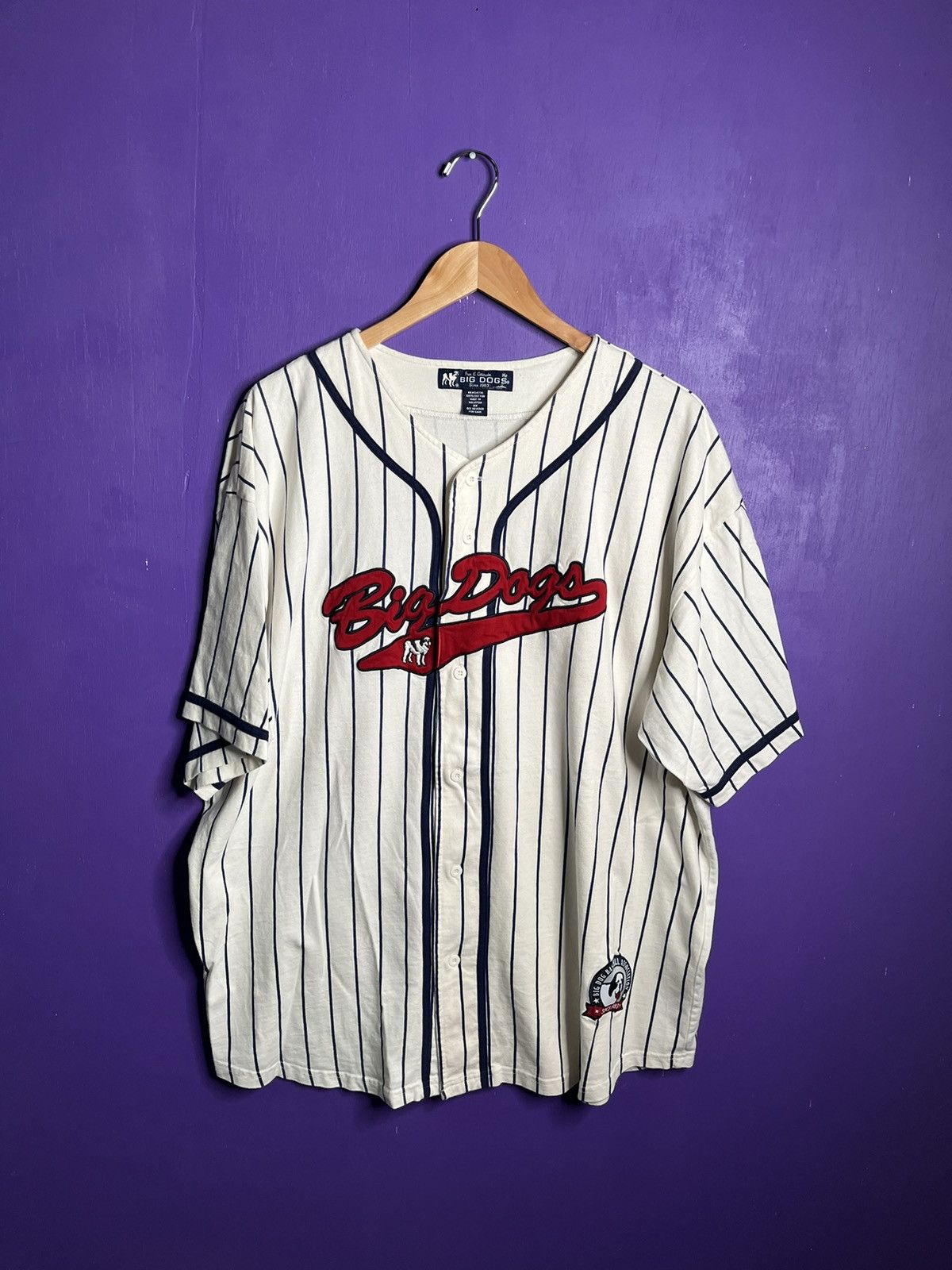 Big Dogs × Vintage Vintage 00s Big dogs script baseball jersey Size US XXL / EU 58 / 5 - 1 Thumbnail