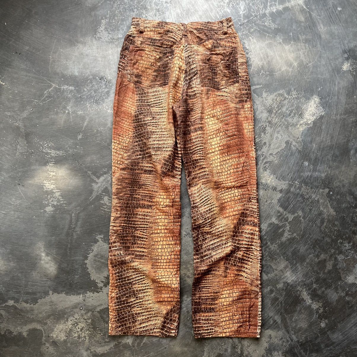 Hysteric Glamour × If Six Was Nine × Le Grande Bleu (L.G.B.) Max blue crocodile print snakeskin pants if six was nine lgb Size US 28 / EU 44 - 9 Thumbnail