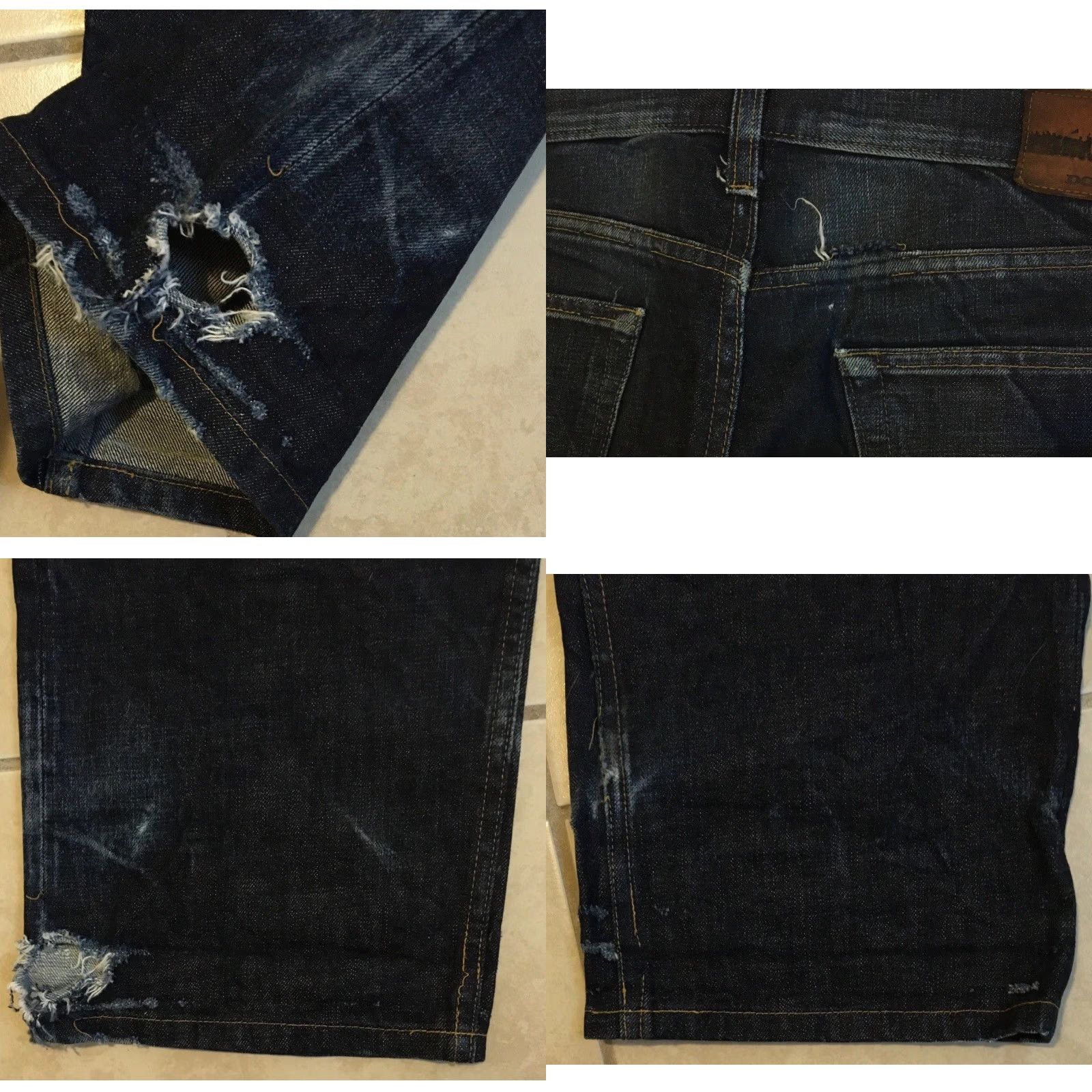 Alien Workshop VINTAGE Domestics Faded Distressed Selvedge Denim Jeans 36 Men Blue Jeans 80s 90s Grunge Rock Size US 36 / EU 52 - 8 Thumbnail
