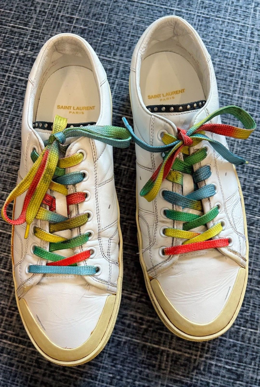 Saint Laurent Paris Saint Laurent SLP 2016SS SL37 Riveted Rainbow Sneakers Size US 9.5 / EU 42-43 - 2 Thumbnail
