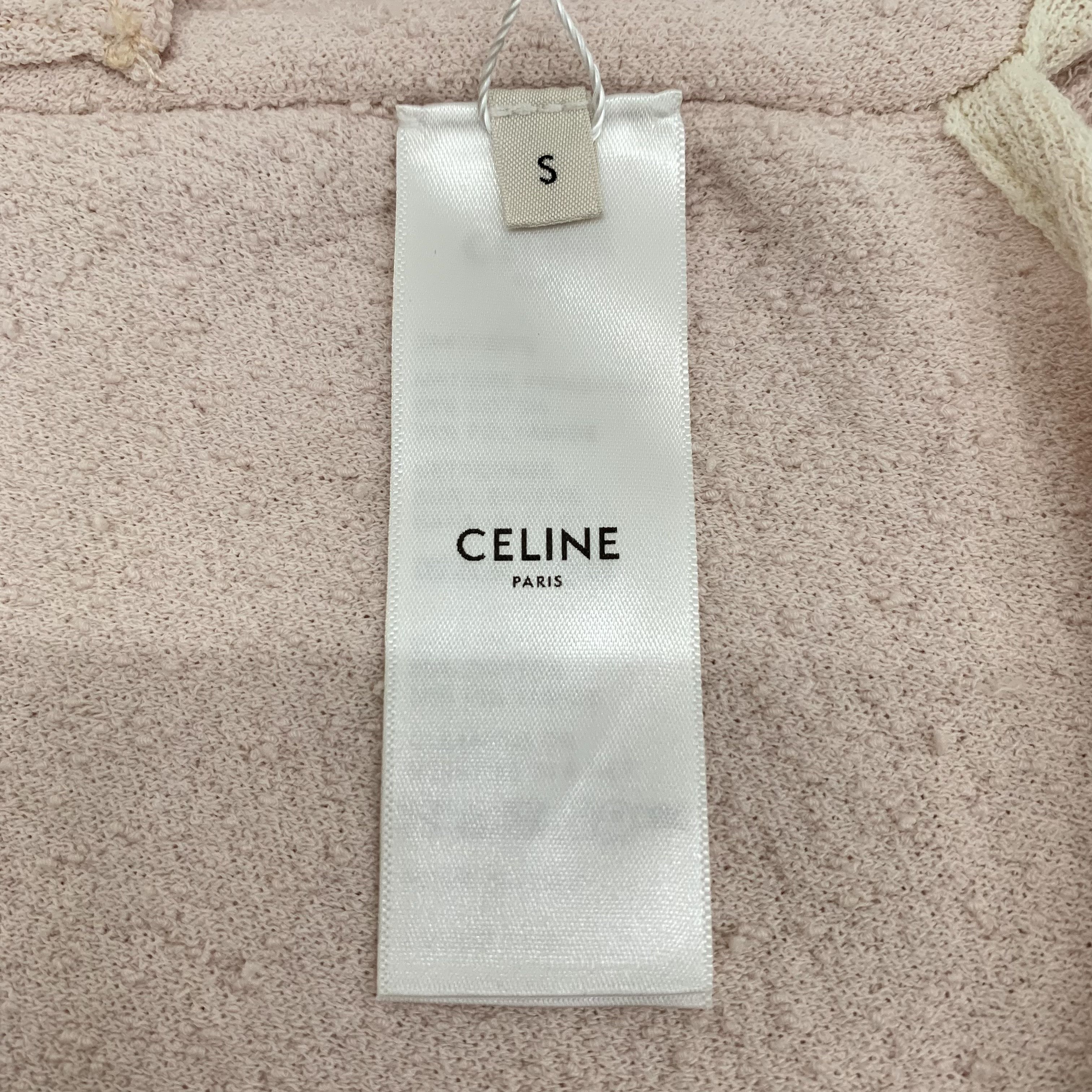 Celine Celine Skirt – Pink Triomphe Cotton Drawstring (Size S) Size 26" / US 2 / IT 38 - 3 Thumbnail