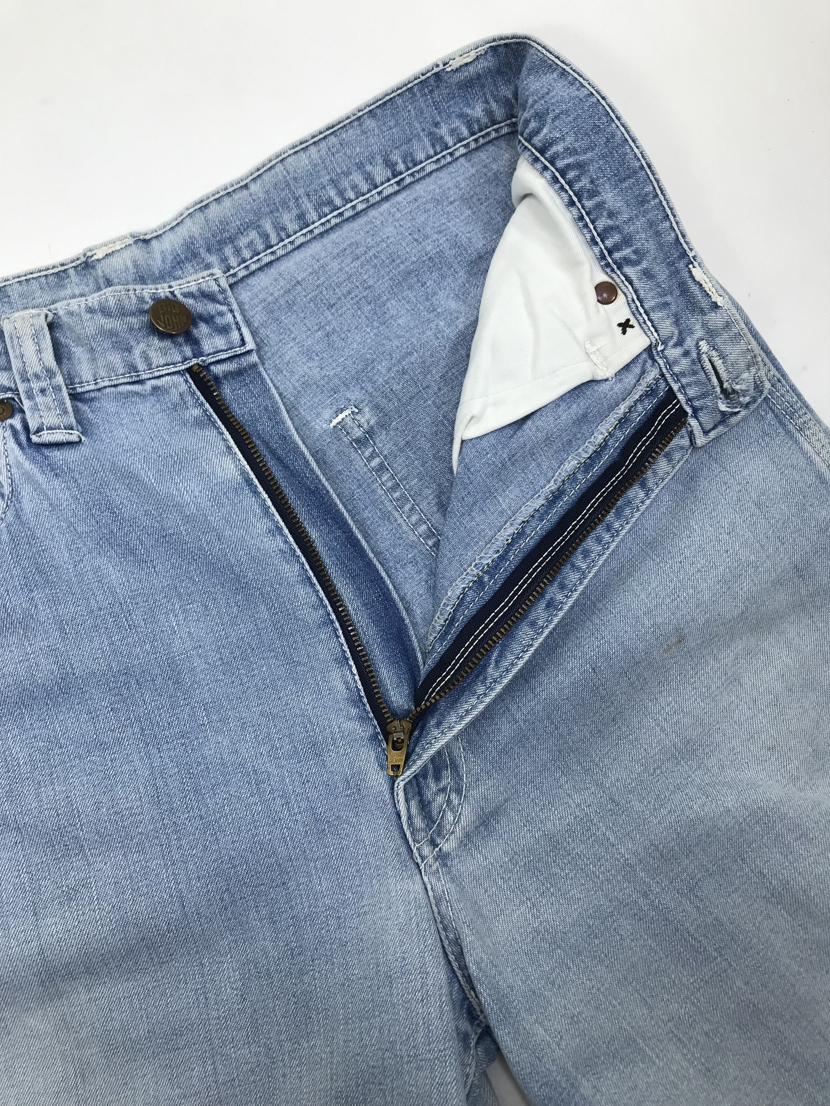 Big John Vintage Big John Light Wash Carpenter Jeans Size US 29 - 11 Thumbnail
