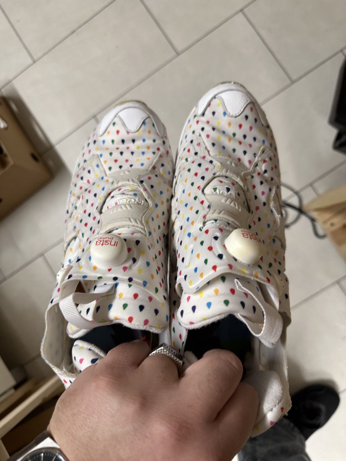 Reebok Instapump Fury Rainbow Size US 12 / EU 45 - 7 Thumbnail