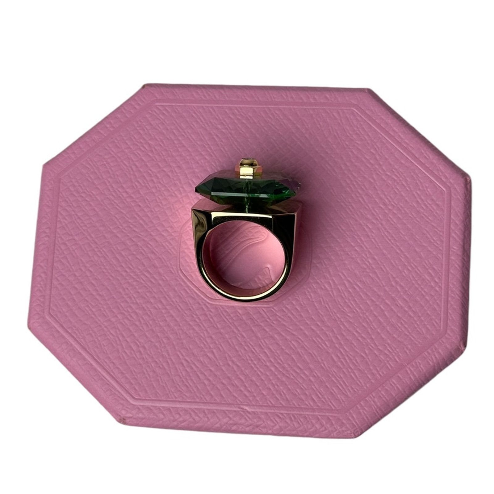 Swarovski Swarovski Numina cocktail ring Octagon cut Green Size 11 /64 Size ONE SIZE - 4 Thumbnail