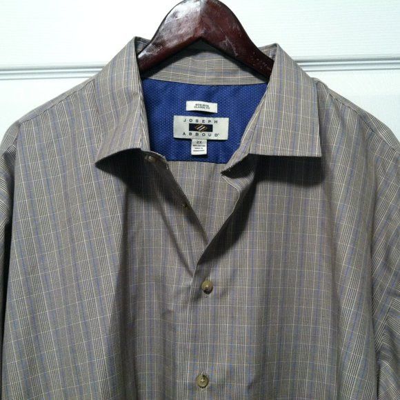 Joseph Abboud JOSEPH ABBOUD MEN'S BIG & TALL COTTON CASUAL SHIRT SIZE: 2X Size US XXL / EU 58 / 5 - 6 Thumbnail