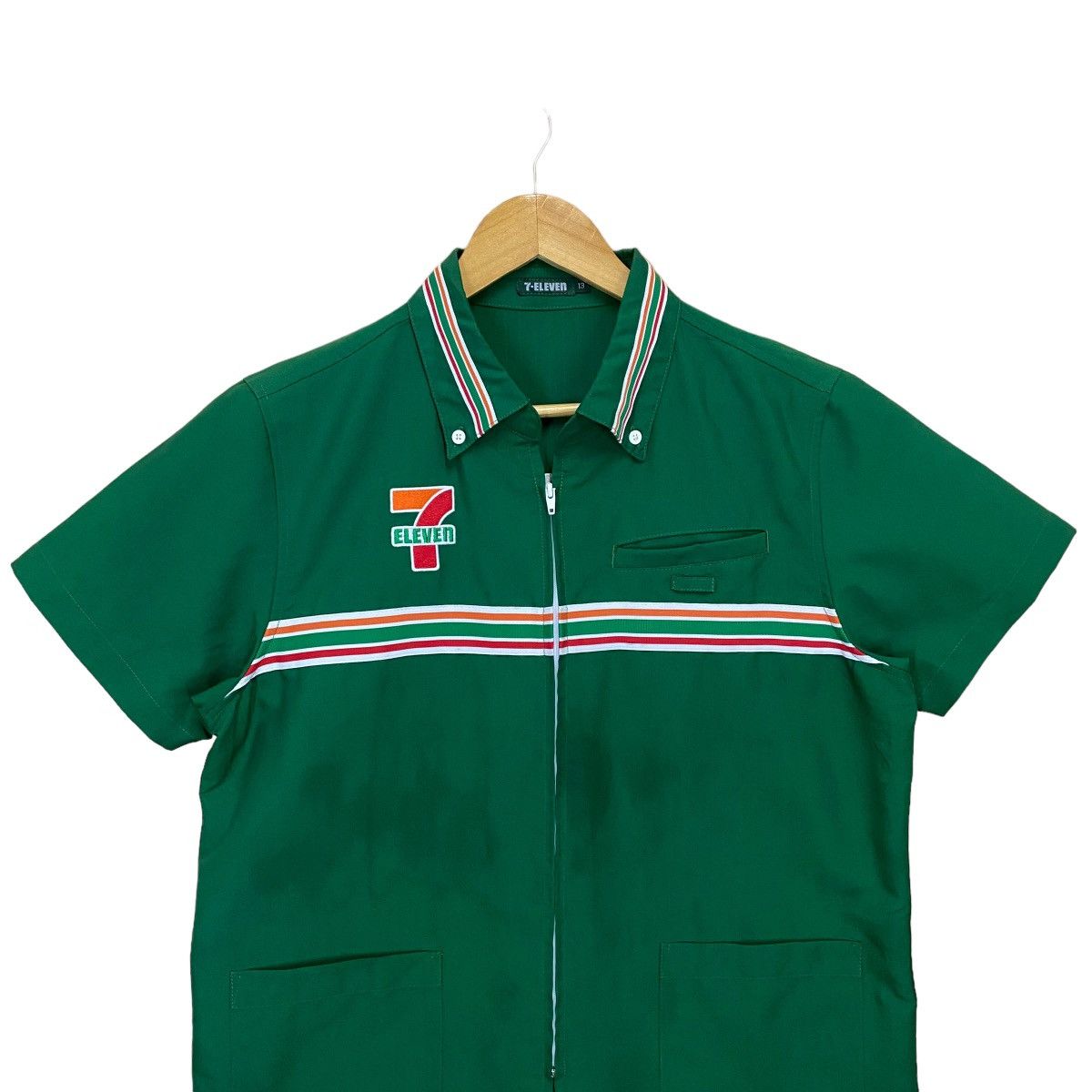 Japanese Brand Vintage 7Eleven Worker Shirts Size US M / EU 48-50 / 2 - 2 Thumbnail