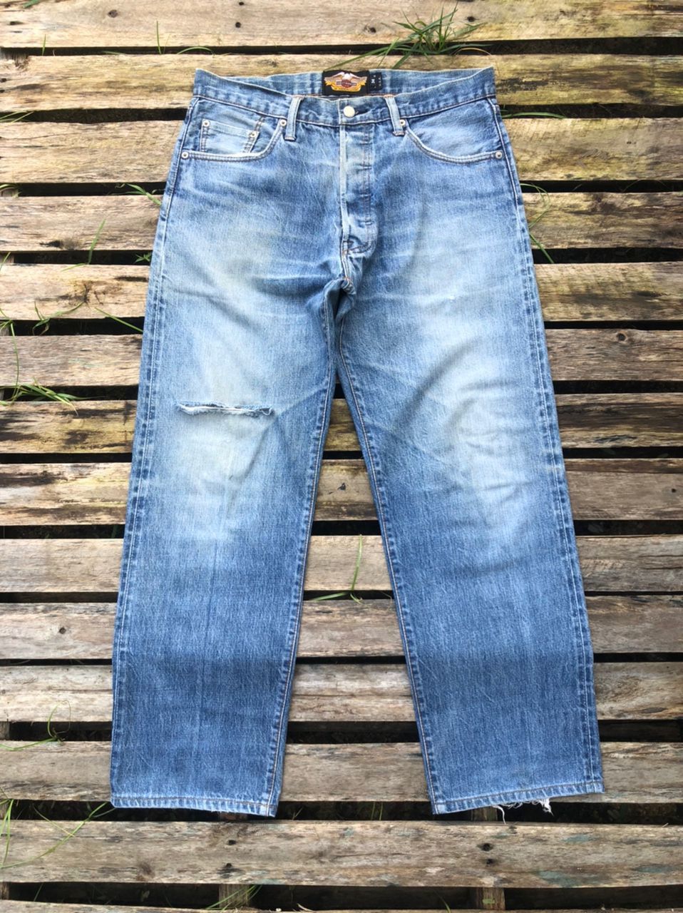 Vintage HD Harley Davidson Denim Jeans Made In Usa