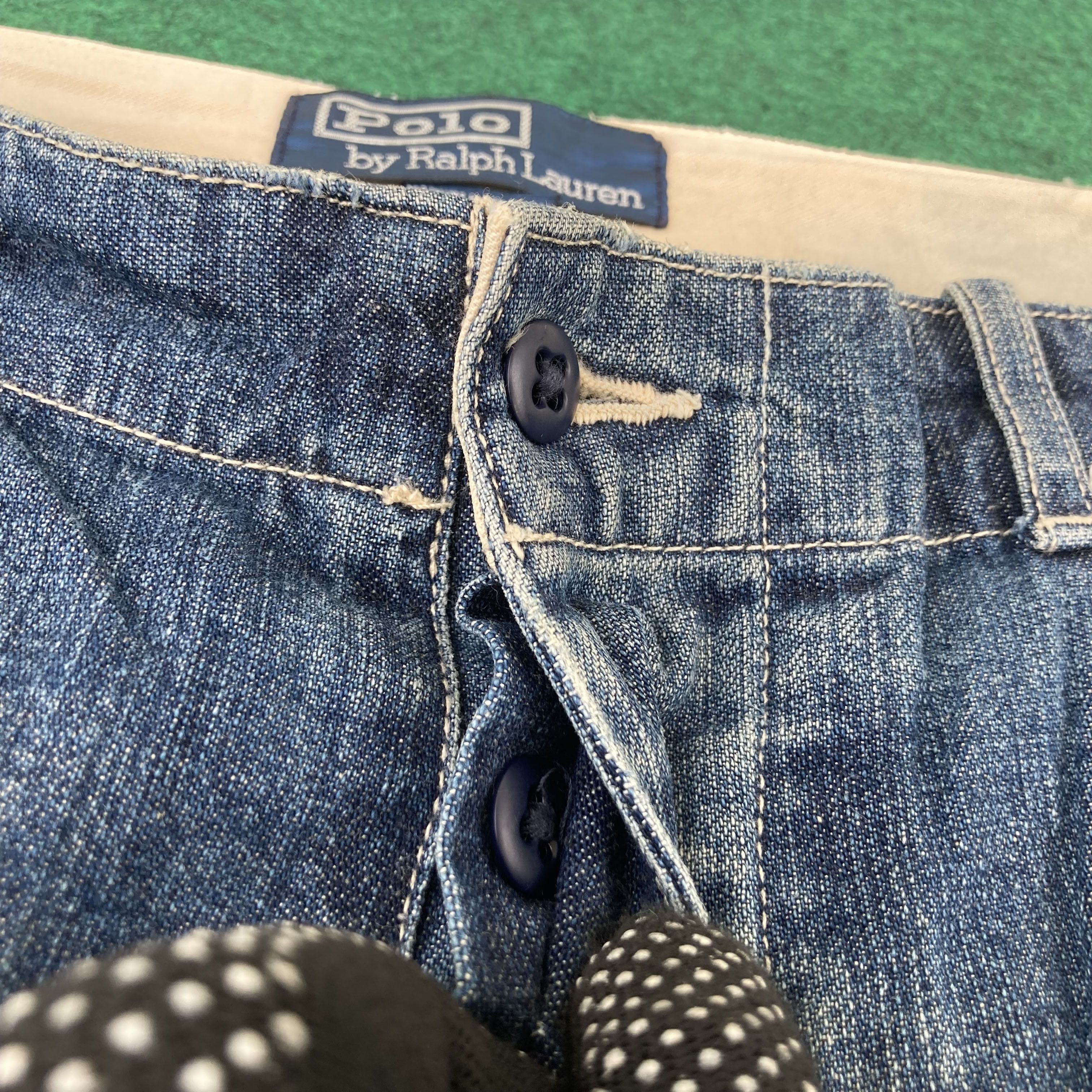 Polo Ralph Lauren × Vintage Vtg Polo By Ralph Lauren Denim Trouser Baggy 90s Jeans Size US 36 / EU 52 - 4 Thumbnail
