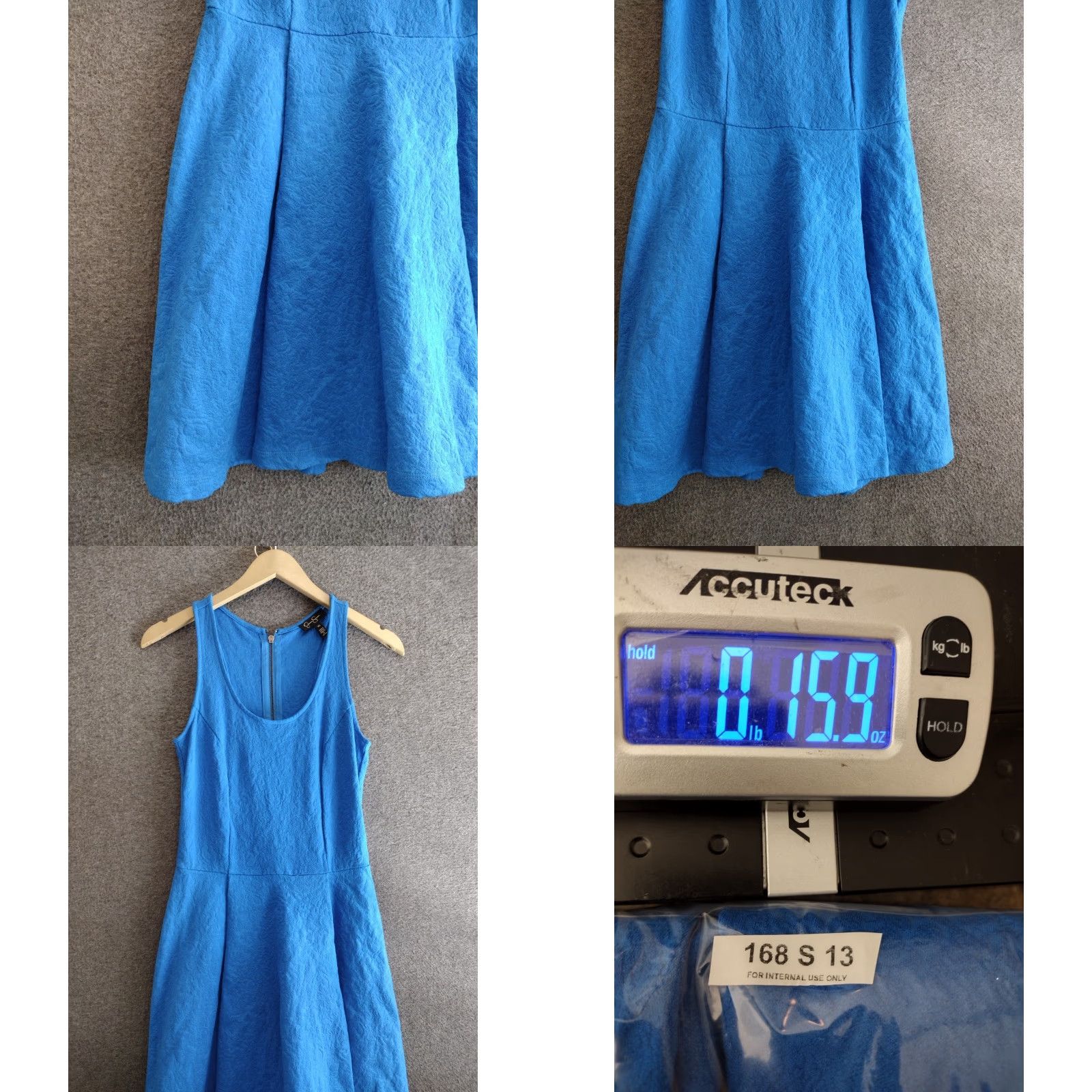 Jessica Simpson Jessica Simpson Dress Womens Sleeveless Scoop Neck Fit Flar XS Blue - Casual Solid Zipper Dress - 66% Viscose 30% Nylon 4% Elastane - Designer Womens Size XS / US 0-2 / IT 36-38 - 8 Thumbnail