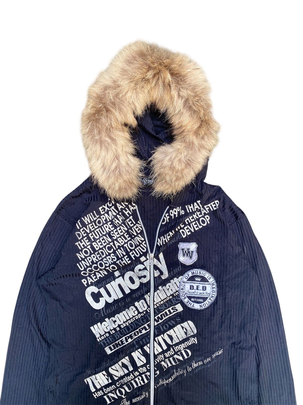 If Six Was Nine Cross Fur Zipper Hoodie Poem Skull Ifsixwasnine lgb style Size US L / EU 52-54 / 3 - 3 Thumbnail