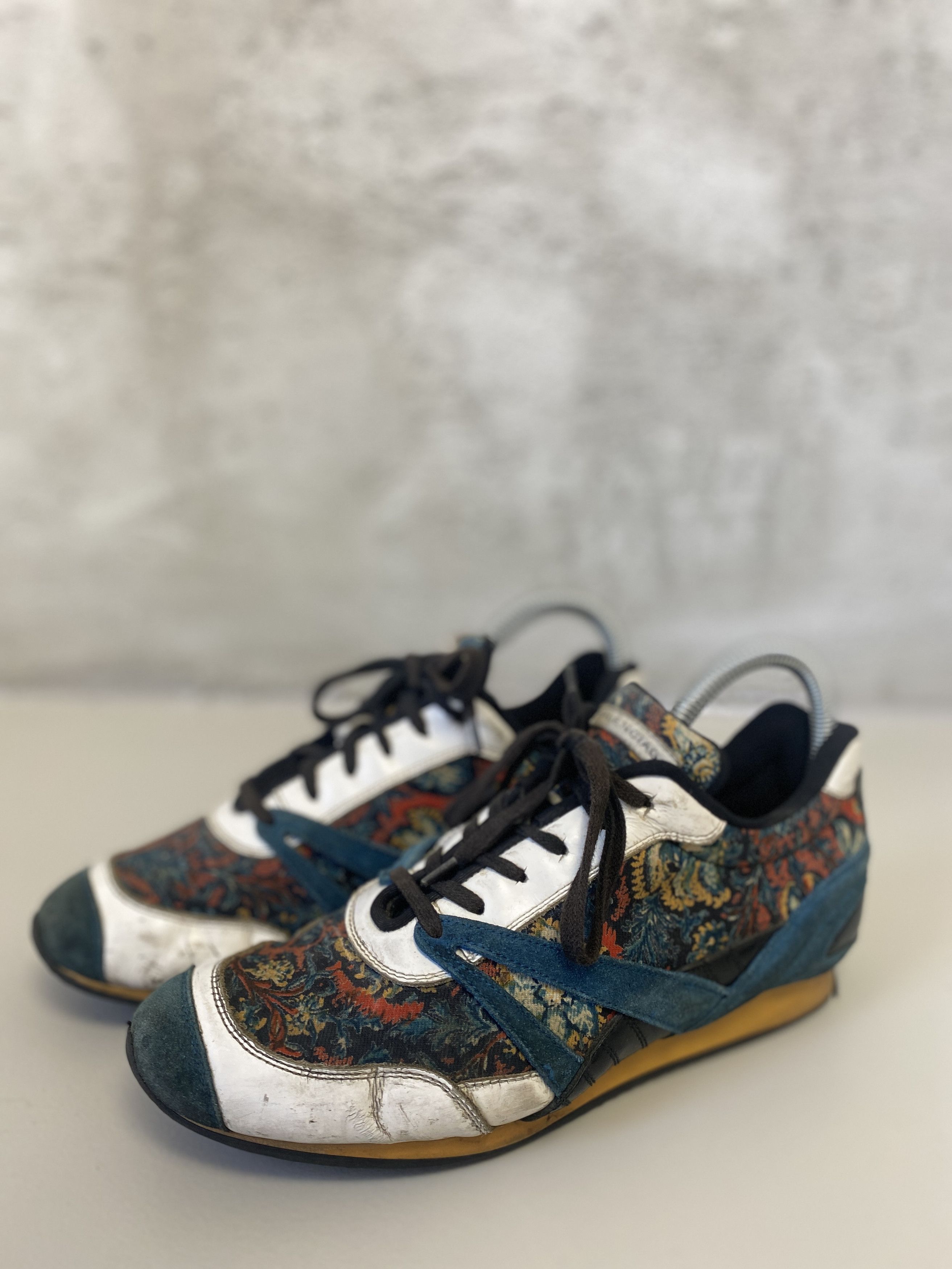Balenciaga Balenciaga Floral Fabric suede sneakers calfskin shoes Size US 7 / IT 37 - 1 Thumbnail