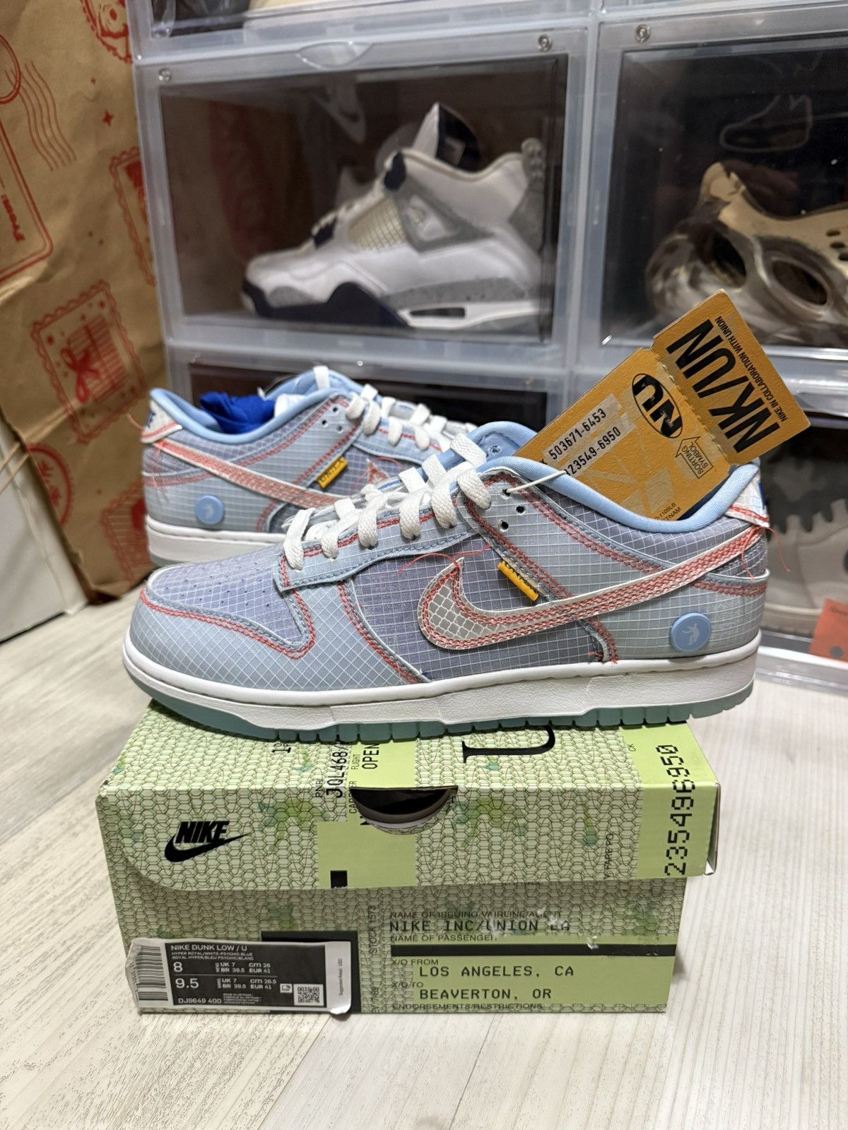 Nike × Union LA Union Nike Dunk Low Passport Pack Argon Size US 8 / EU 41 - 1 Thumbnail