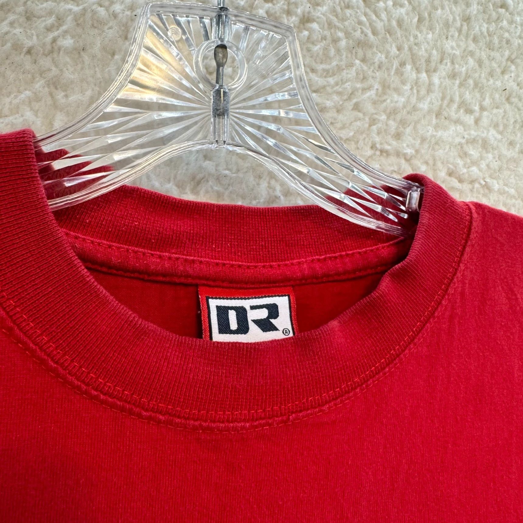 Vintage VINTAGE Red Blank T-Shirt Mens 3XL Cotton Short Sleeve Red Blank T-Shirt 100% Cotton Vintage Shirt Mens XXXL Size US XXL / EU 58 / 5 - 4 Thumbnail