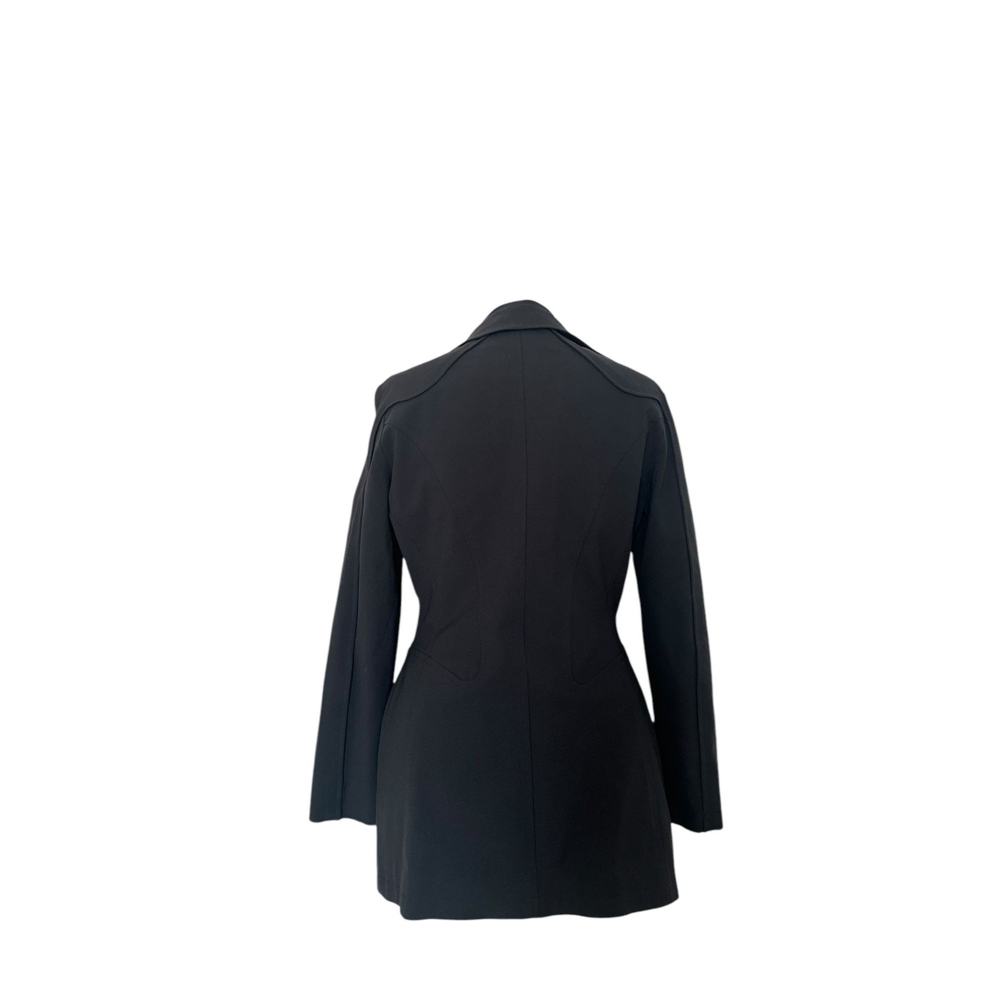 Thierry Mugler Vintage Sculptural Black Jacket Size M / US 6-8 / IT 42-44 - 5 Thumbnail