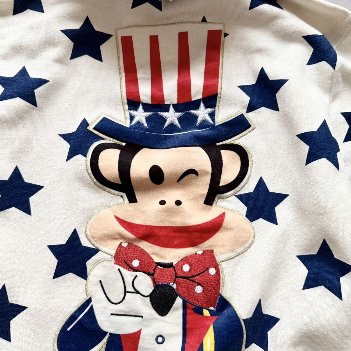 Hysteric Glamour Y2K Paul Frank USA Uncle Sam Julius Star Zip Hoodie Logo Size L / US 10 / IT 46 - 5 Thumbnail