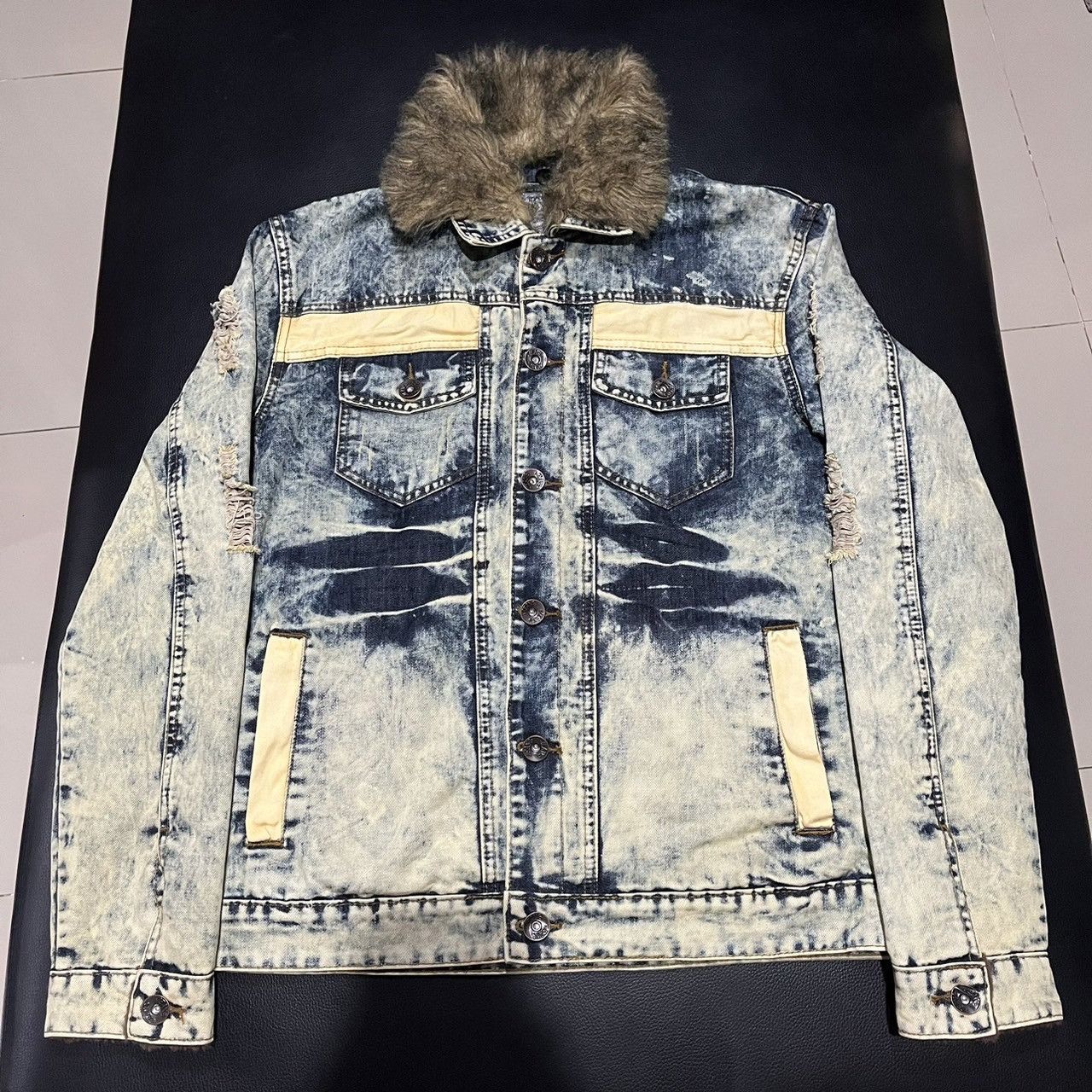 If Six Was Nine × Japanese Brand × Le Grande Bleu (L.G.B.) thanarat 1997 stonewashed denim distressed jacket if6was9 Size US M / EU 48-50 / 2 - 3 Thumbnail