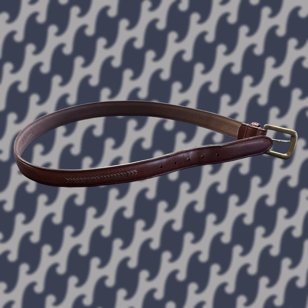 Chaps Ralph Lauren Chaps Belt Men Leather Brown 36 Brass Buckle Dress Golf Classic Adjustable Belt Size 38 - 1 Thumbnail