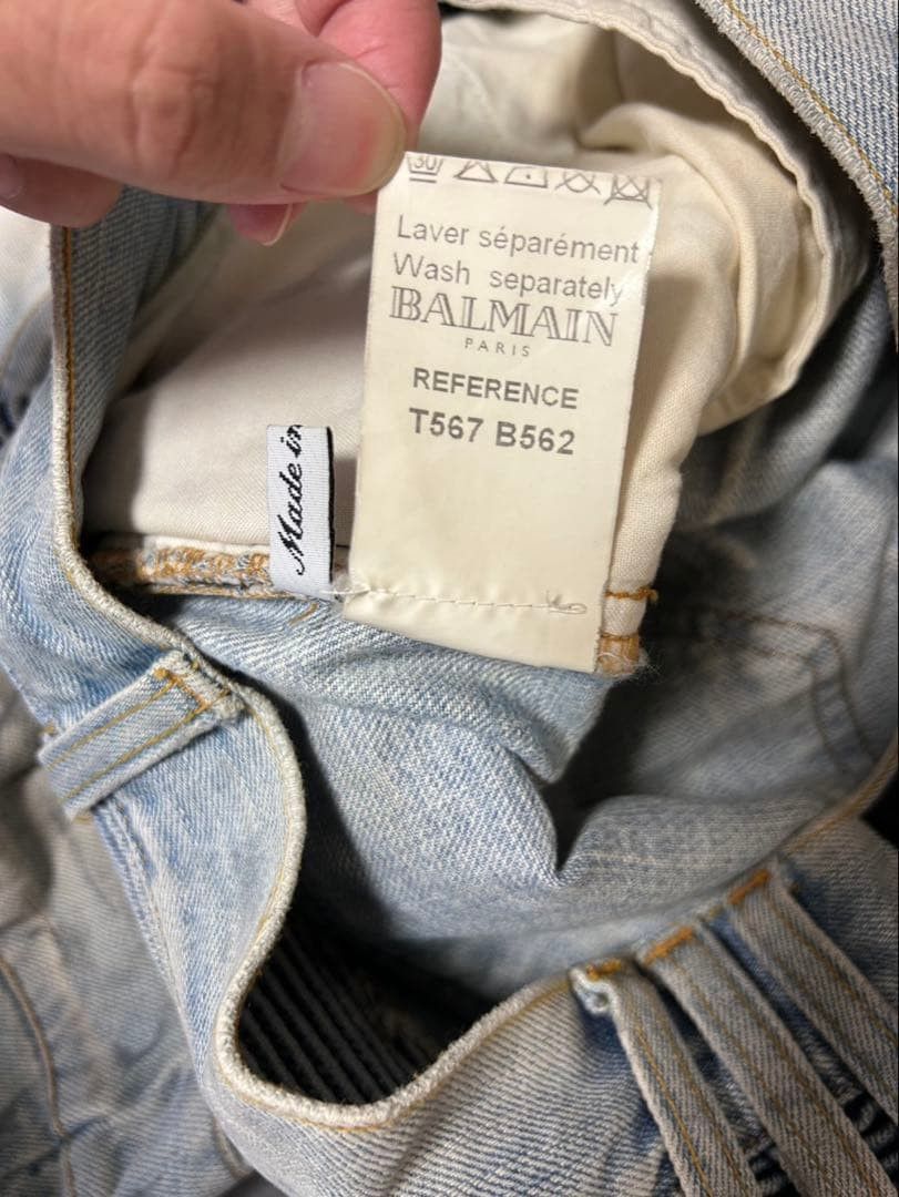 Balmain SS11 Balmain Homme Decarnin Period Biker Denim Size US 29 - 5 Thumbnail